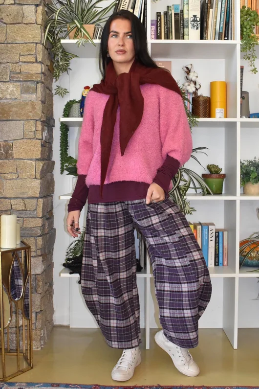 Lola Boucle Slouch Knit Candy
